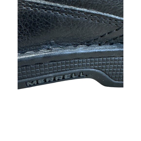 Merrell Mens Black Leather Slip-On Loafers Size 9 SKU8186 - Picture 4 of 11